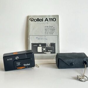 Rollei A110 110 Film Miniature Camera Tessar 23mm F2.8 Untested